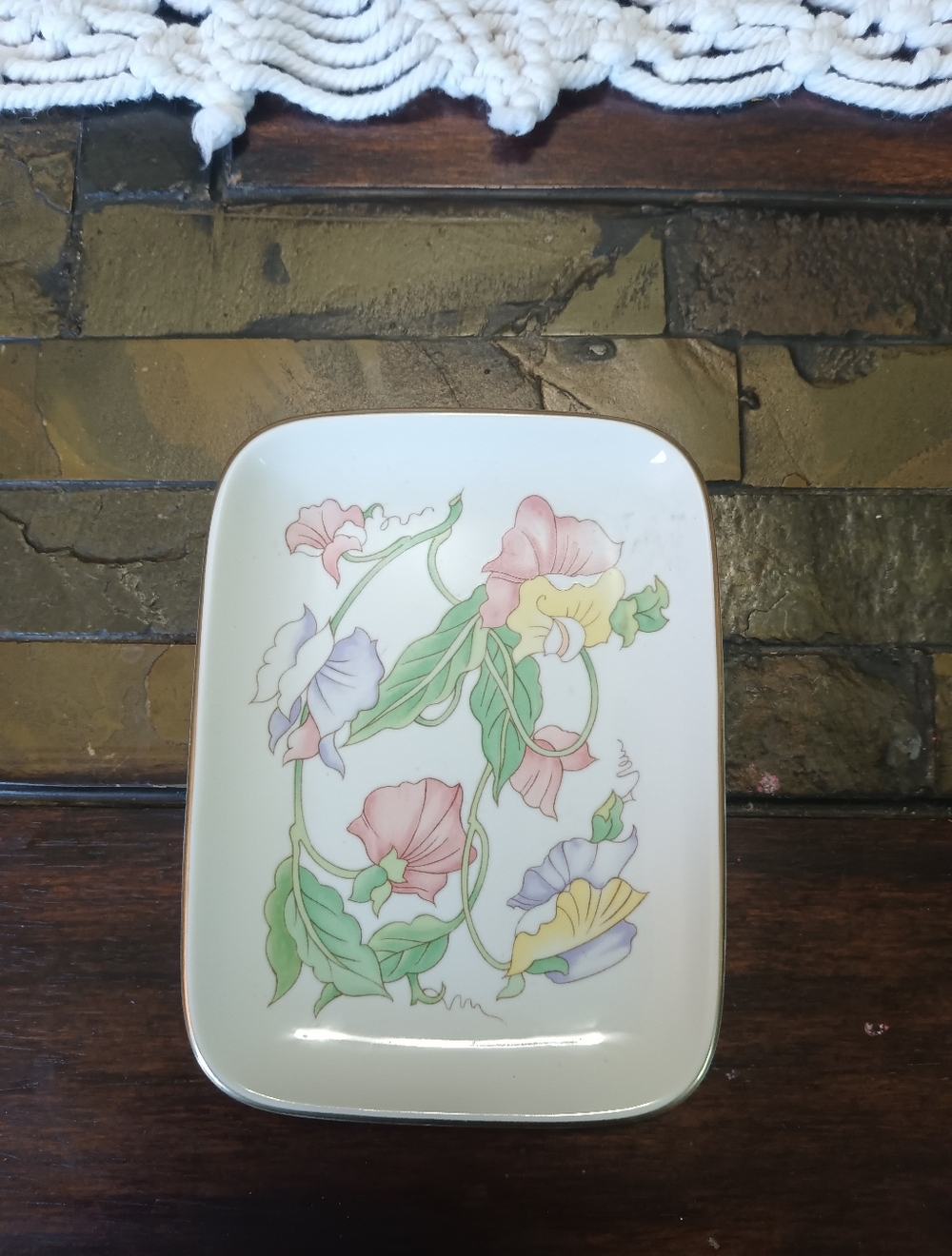 Vintage Ben Rickert Inc. Porcelain Trinket Tray